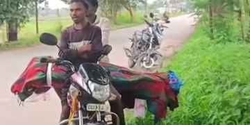 Girl’s Body Carried on Motorcycle