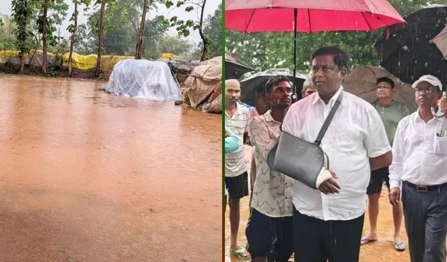 Panchampur mandi rainwater flooding