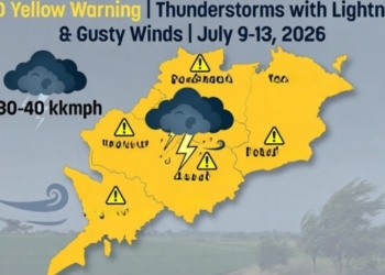 Odisha thunderstorm warning