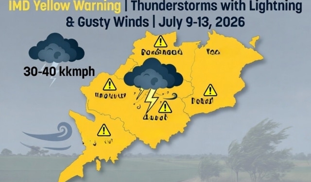 Odisha thunderstorm warning