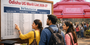 Odisha 2nd merit list UG admission 2026