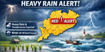 Odisha heavy rain alert