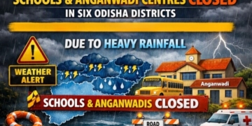 Odisha schools closed heavy rainfall