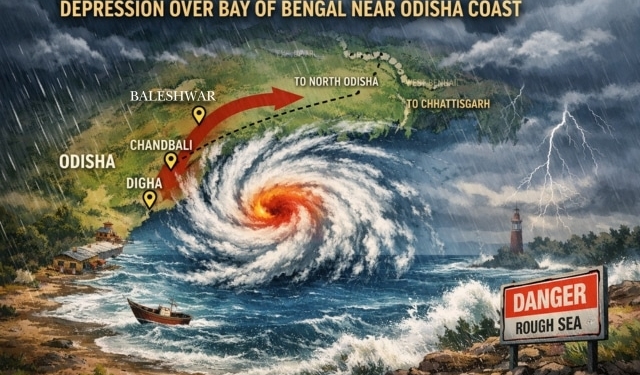 Depression over Bay of Bengal