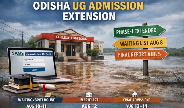 Odisha UG admission extension 2026