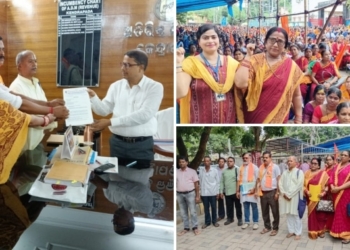 Kendrapada Anganwadi workers protest