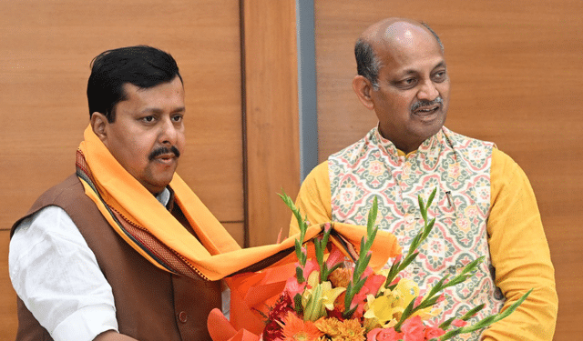 Manmohan Samal Nitin Nabin meeting Odisha