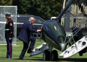 Trump helicopter