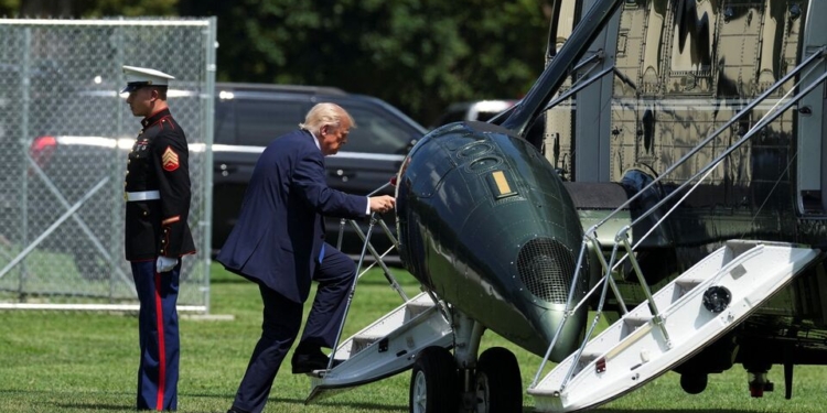 Trump helicopter