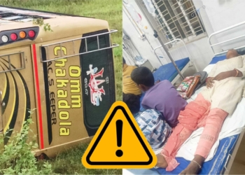 Midnight Terror: 40 Injured as Bhubaneswar-Bound Bus Plunges 20 Feet Off Nayagarh Bypass