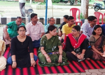 Ravenshaw University teachers’ protest