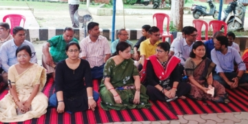 Ravenshaw University teachers’ protest