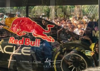 Red Bull F1 Car Blazes Into Ravenshaw University Campus