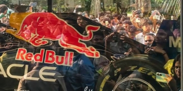 Red Bull F1 Car Blazes Into Ravenshaw University Campus