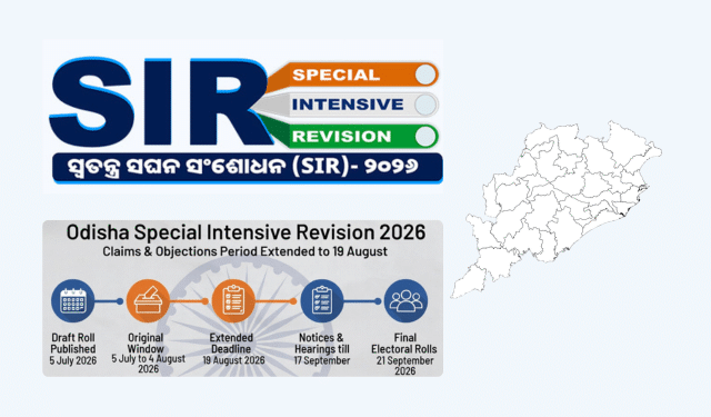 Odisha SIR 2026 claims extension