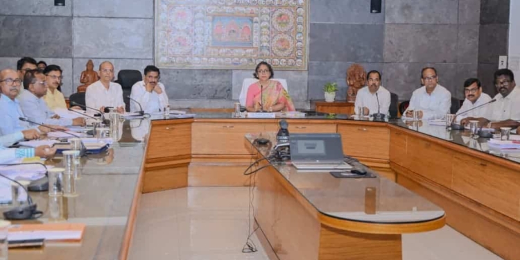 Odisha Water Resources Department review meeting