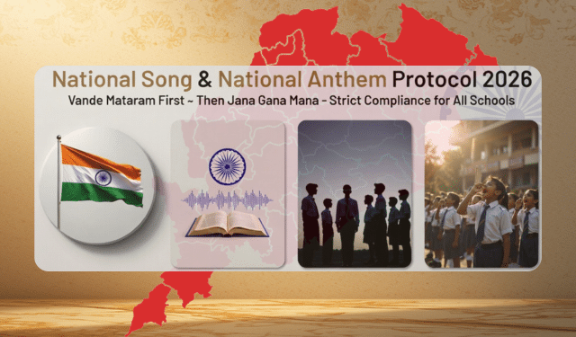 Odisha National Song Anthem guidelines schools