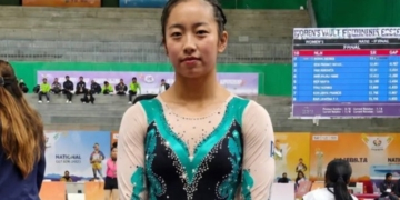 Ariha Pangambam Asian Gymnastics gold