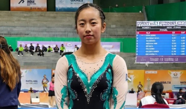 Ariha Pangambam Asian Gymnastics gold