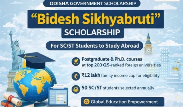 Bidesh Sikhyabruti Scholarship Odisha