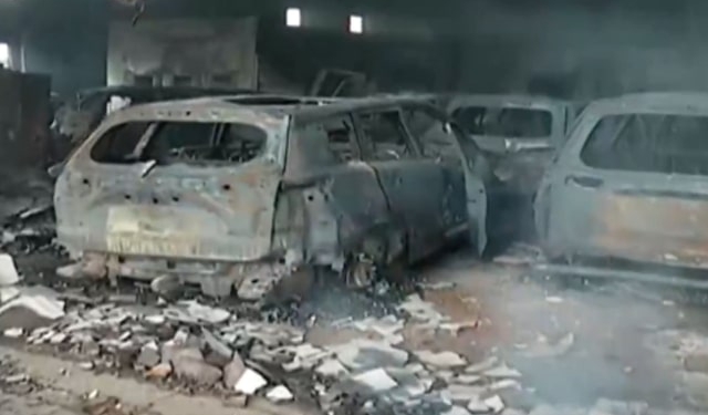 Brahmapur car service centre fire
