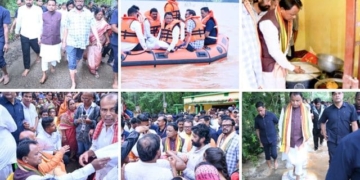 CM Majhi Jajpur flood visit