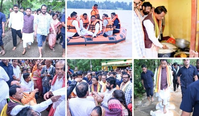 CM Majhi Jajpur flood visit