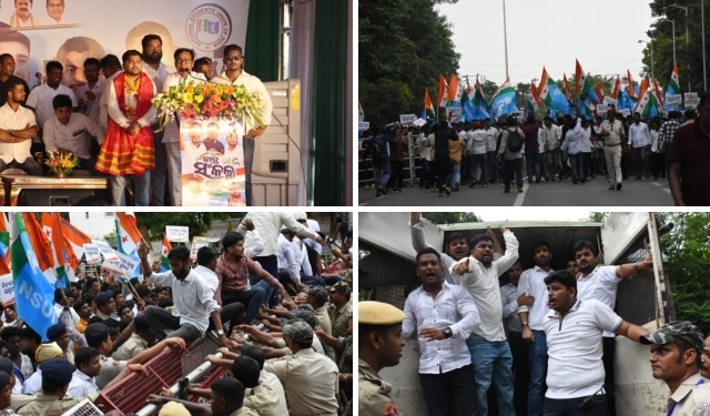 Student Congress protest Bhubaneswar