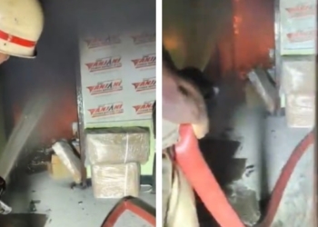 Bhubaneswar courier centre fire