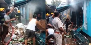 Unit‑I Market fire Bhubaneswar