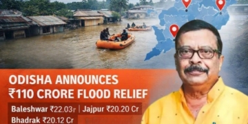 Odisha flood relief 110 crore
