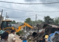 Kanyashram demolition drive Bhubaneswar