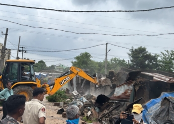 Kanyashram demolition drive Bhubaneswar