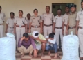 Milk Jars Used to Smuggle Ganja in Balangir: 44 Kg Seized, Three Arrested