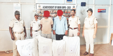 Bhubaneswar railway ganja seizure