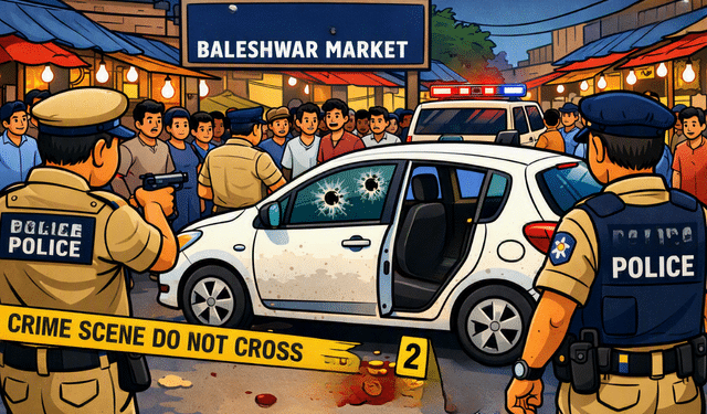 Baleshwar jeweller car shooting