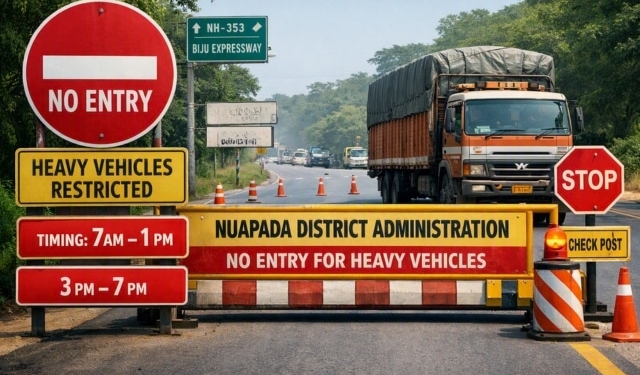 Nuapada heavy vehicle ban