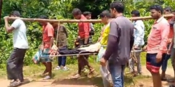 Body Carried 4 km on Stretcher
