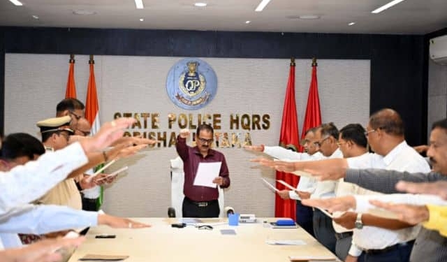 Odisha Police anti‑addiction oath