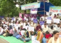 Odisha teachers protest Gandhi Marg