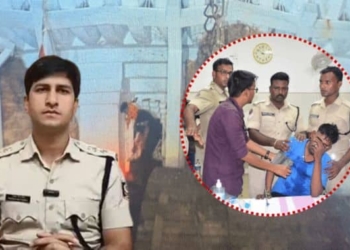 Youth Climbs Jagannath Temple