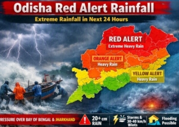 Odisha Red Alert Rainfall