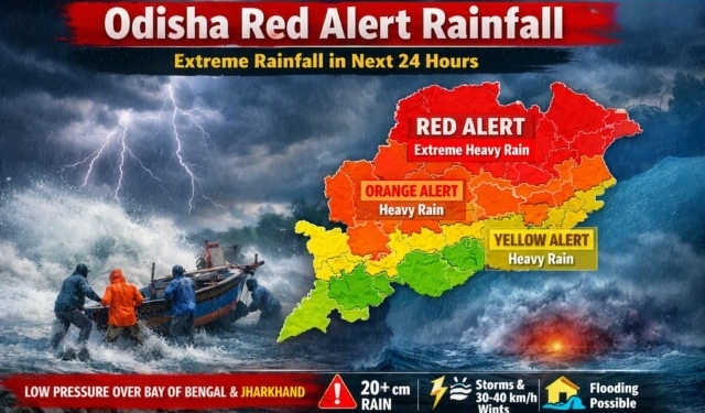 Odisha Red Alert Rainfall