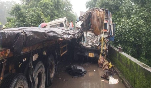 Truck-Trailer Crash