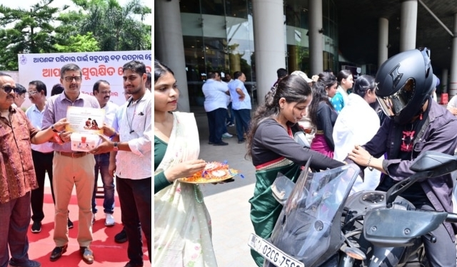 Odisha Raksha Purnima road safety campaign