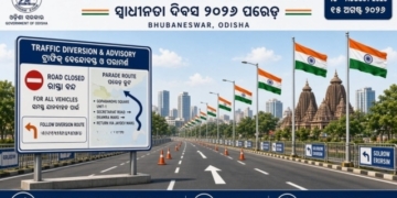 Traffic Advisory Issued for Independence Day 2026 Parade in Bhubaneswar