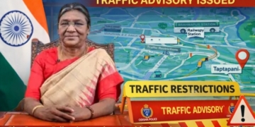 President Murmu Brahmapur traffic advisory