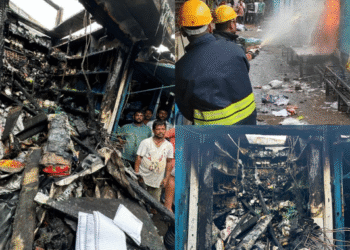 Unit-1 market fire Bhubaneswar