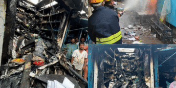 Unit-1 market fire Bhubaneswar