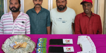 Capital police Bhubaneswar gambling raid